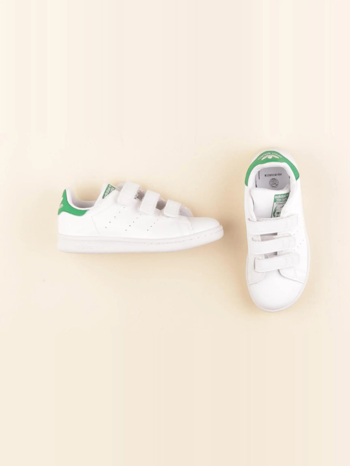 Adidas - baskets vert, blanc - pointure 30