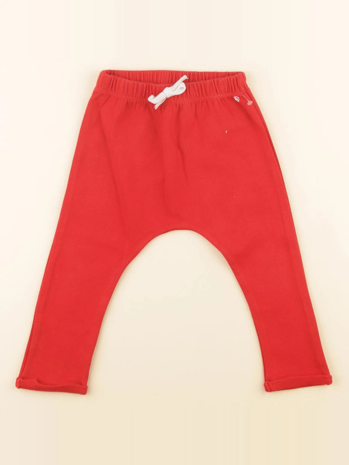 Petit Bateau - sarouel rouge - 24 mois