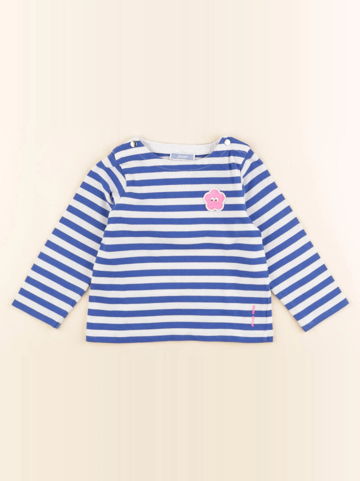 Jacadi - tee-shirt blanc, bleu - 24 mois