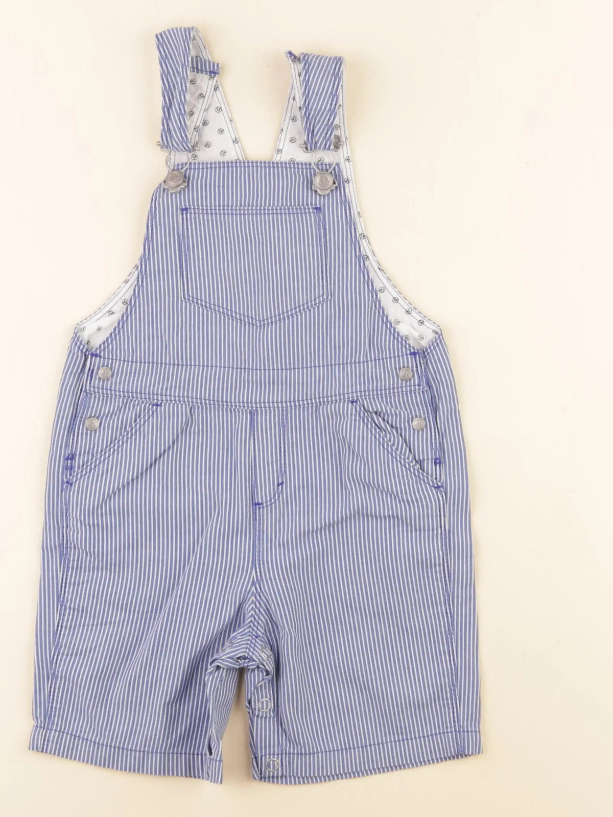 Petit Bateau - salopette bleu - 24 mois