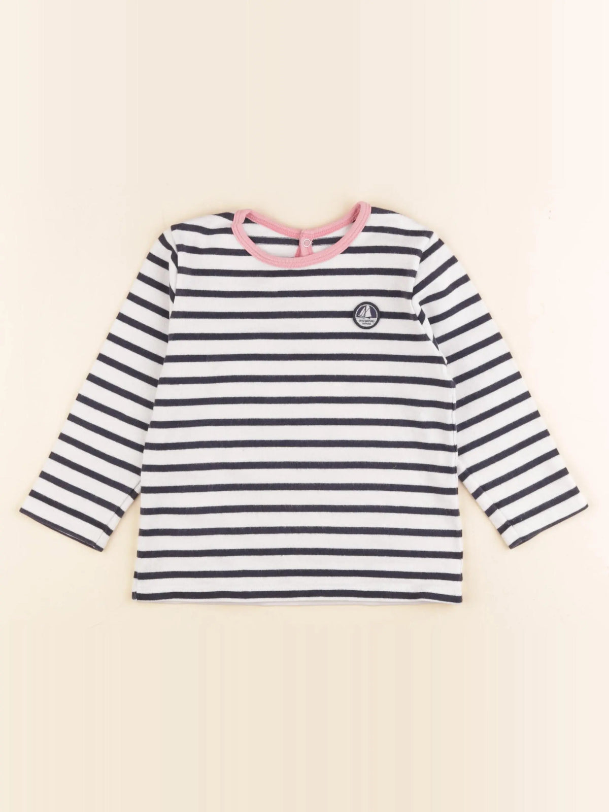 Petit Bateau - tee-shirt bleu - 36 mois