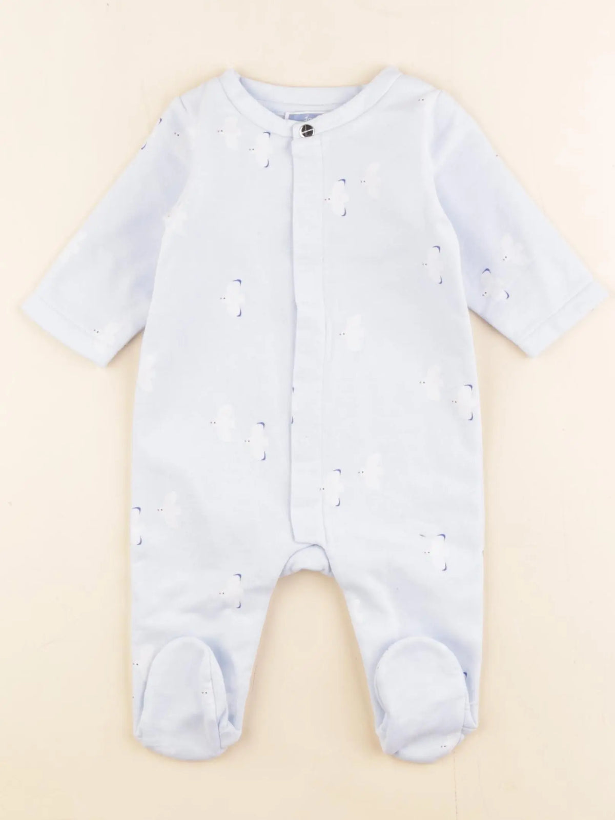 Jacadi - pyjama coton bleu - 3 mois