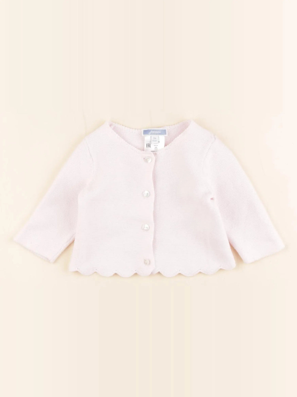 Jacadi - gilet rose - 3 mois