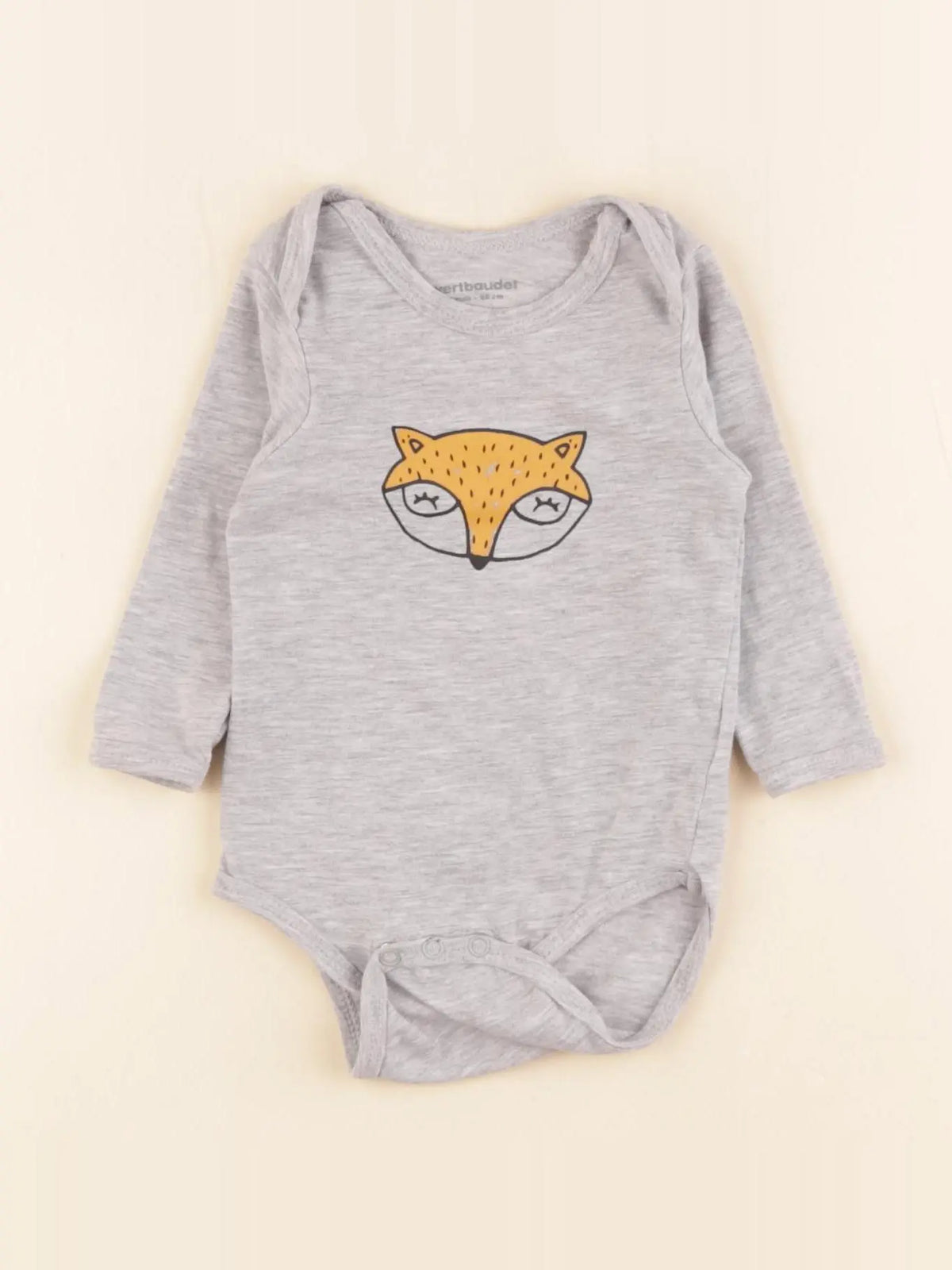 Vertbaudet - body gris - 3 mois