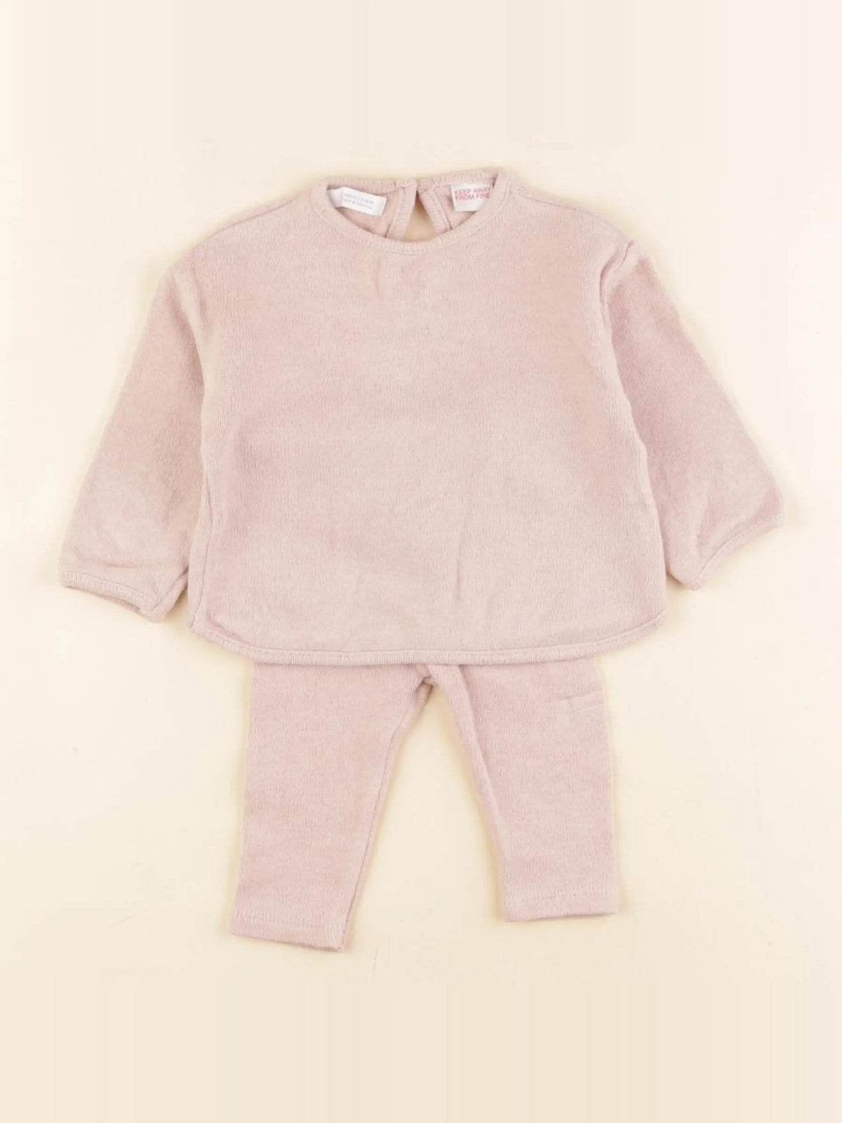 Zara - ensemble rose - 1/3 mois