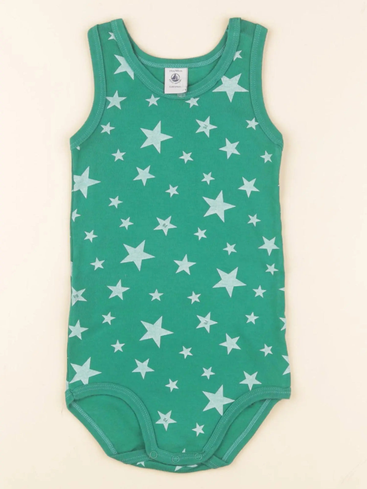 Petit Bateau - body vert - 24 mois