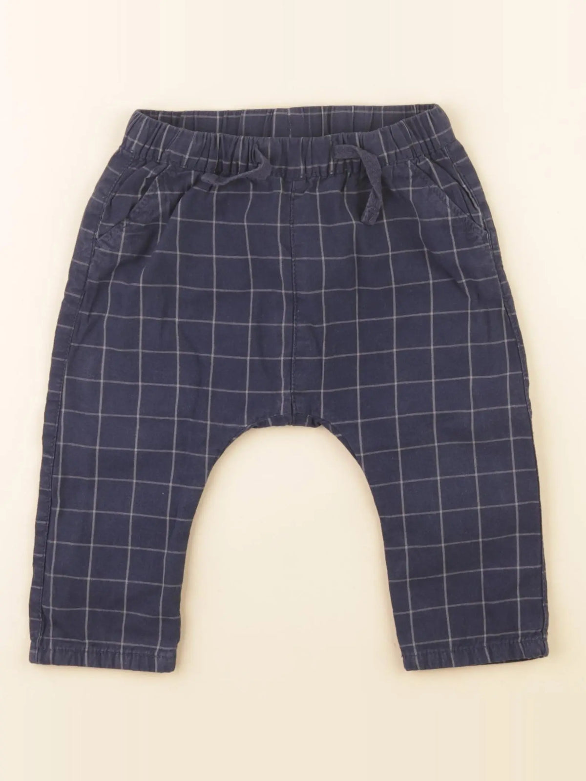 H&M - sarouel bleu - 4/6 mois