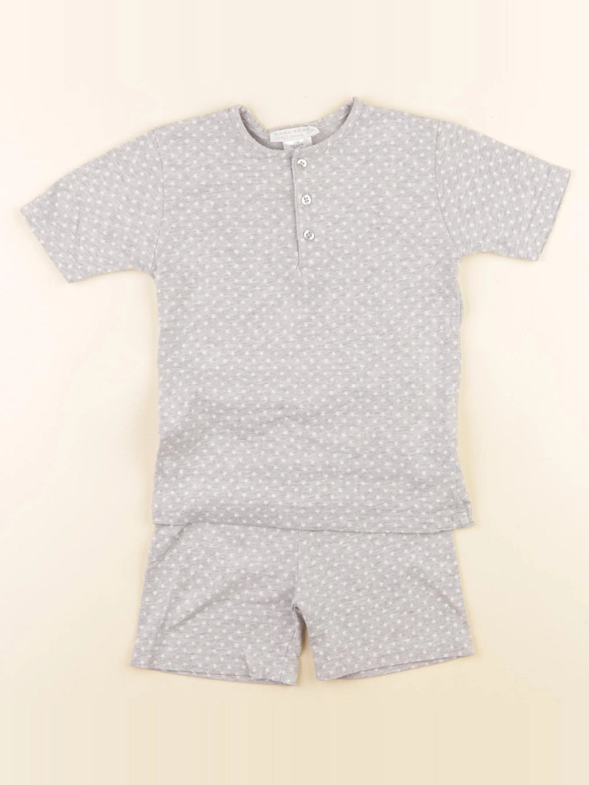 Zara - pyjama coton gris - 1/2 mois
