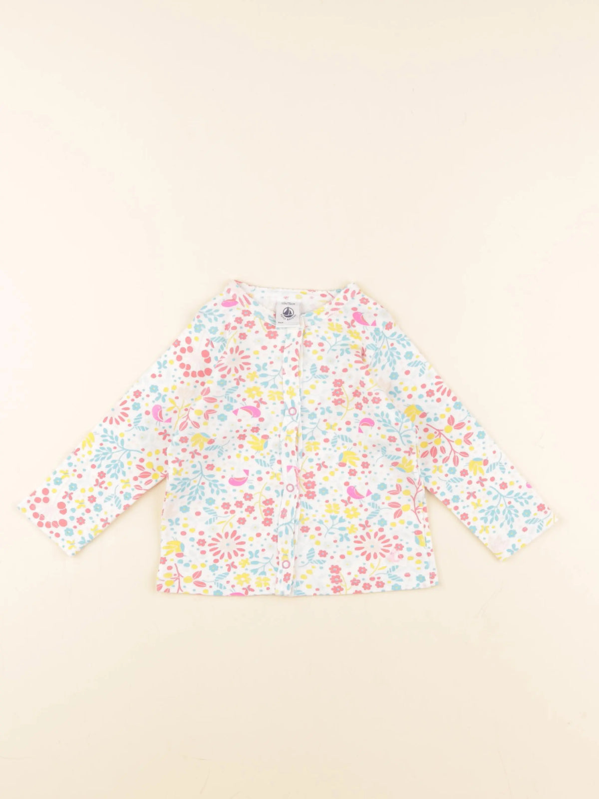Petit Bateau - tee-shirt blanc - 12 mois