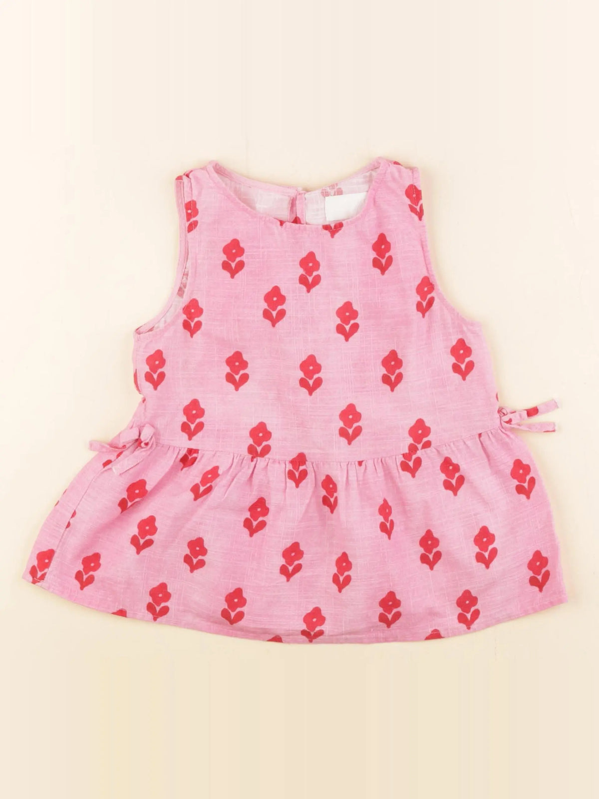 Zara - blouse rose, rouge - 6/7 ans