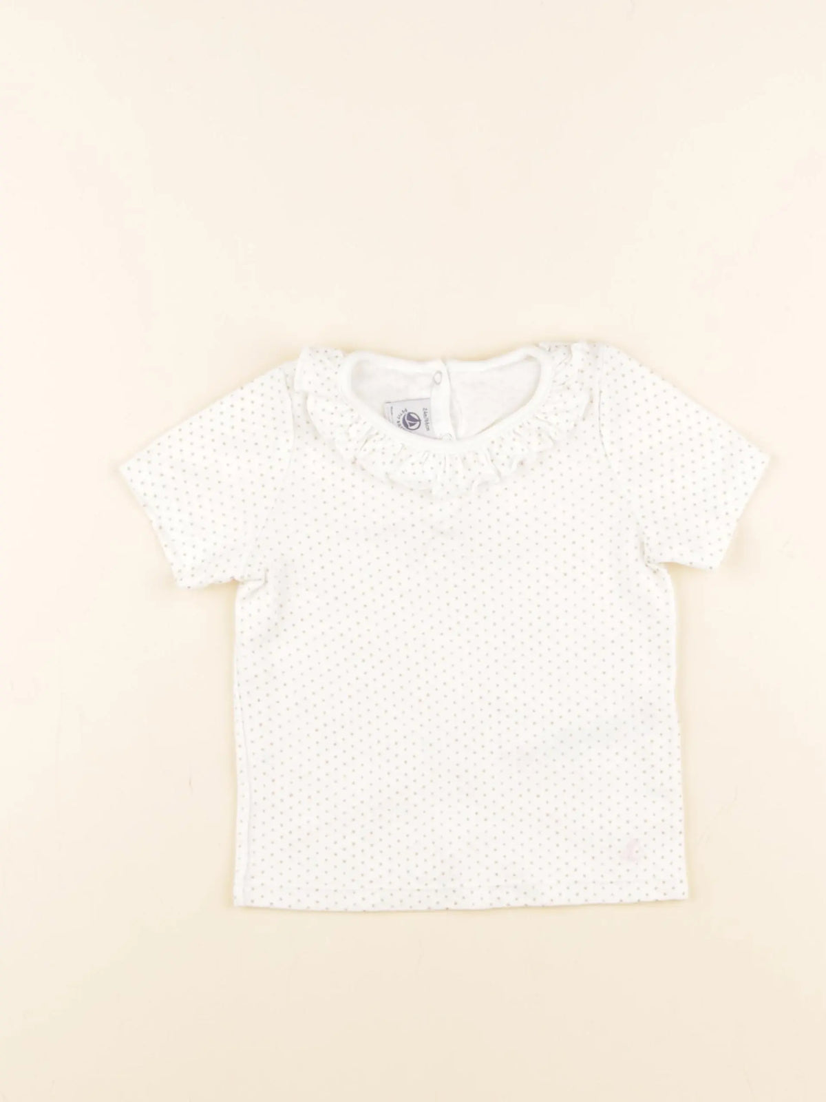 Petit Bateau - tee-shirt blanc - 24 mois