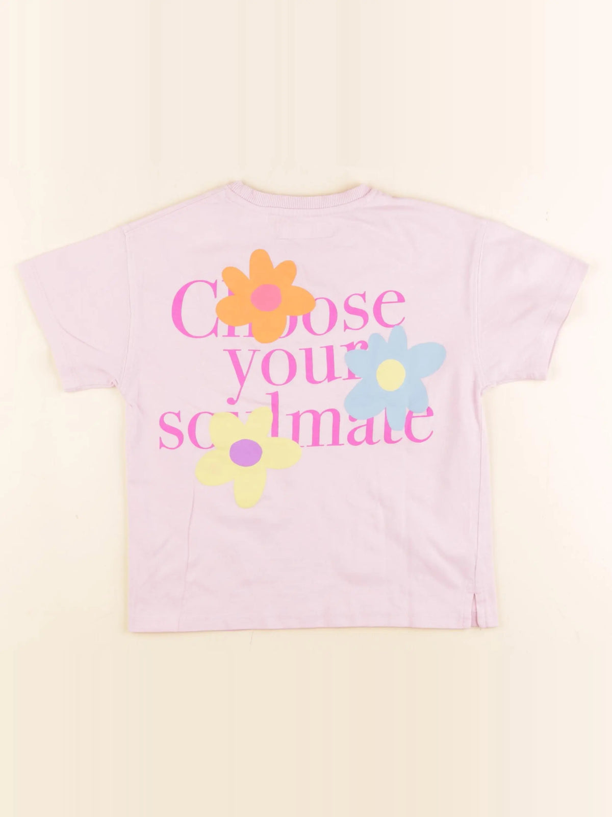 Zara - tee-shirt imprimé au dos rose - 6 ans