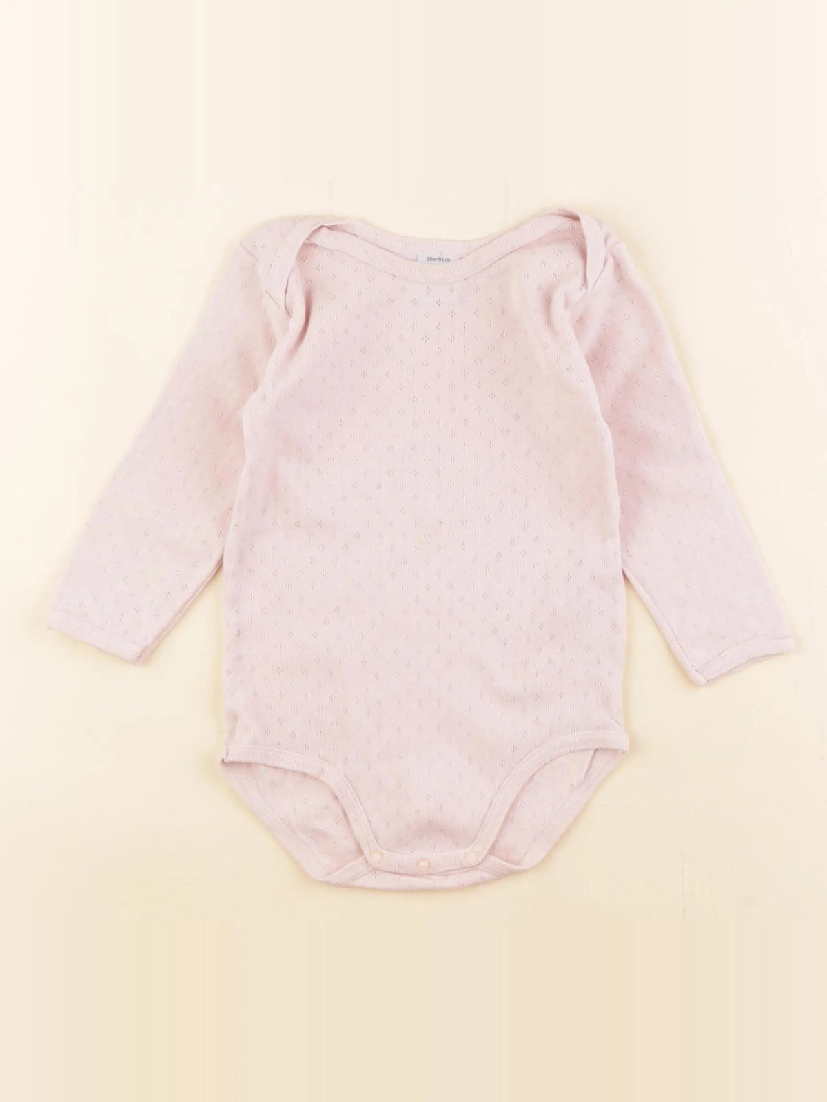 Petit Bateau - body rose - 18 mois