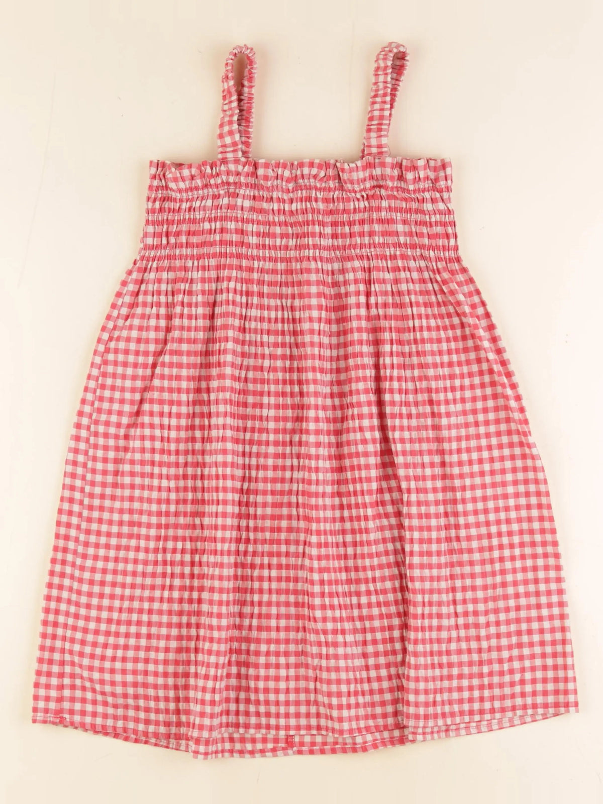 Zara - robe blanc, rouge - 6/7 ans