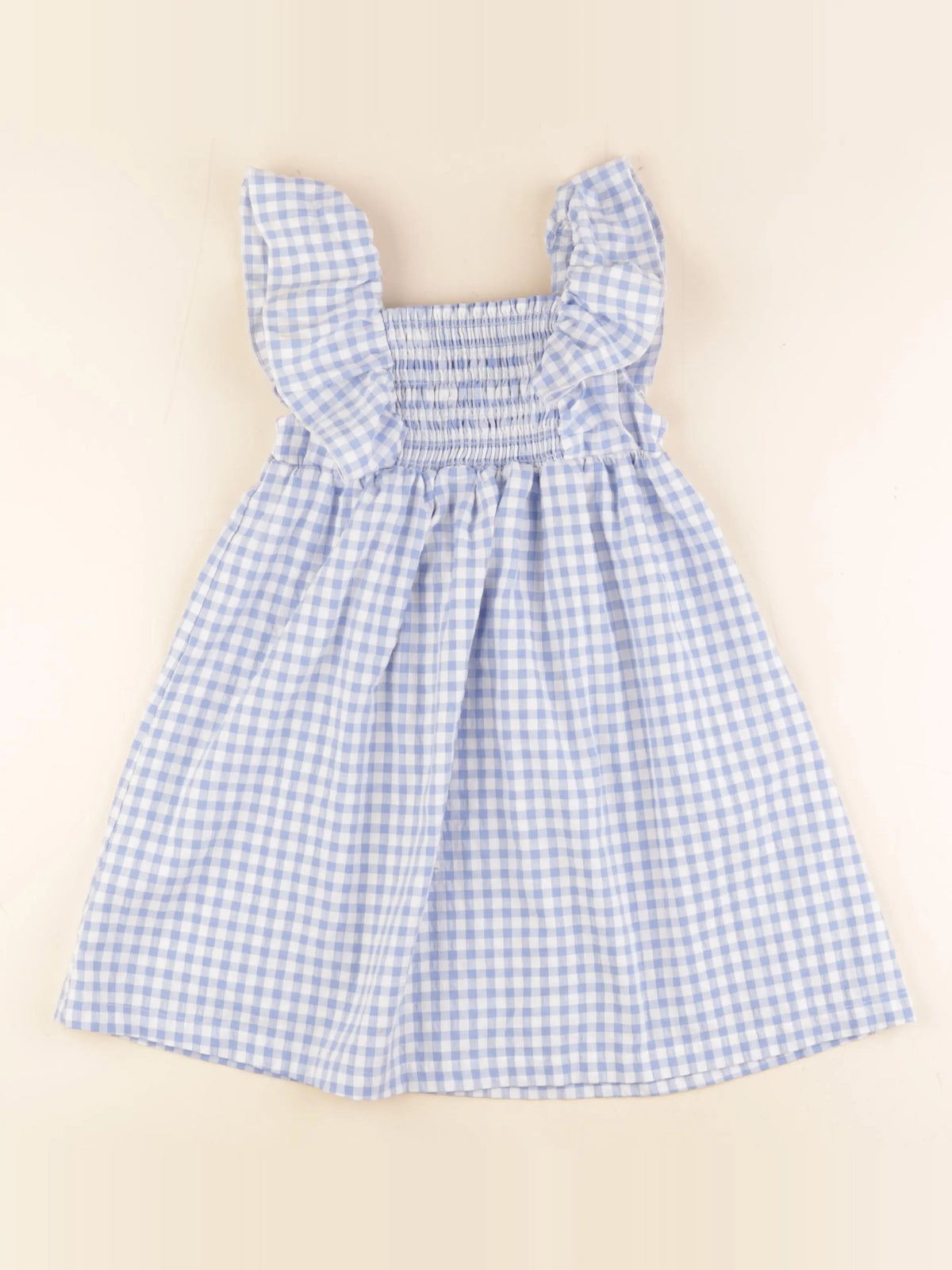 Lola Palacios - robe blanc, bleu - 6 ans