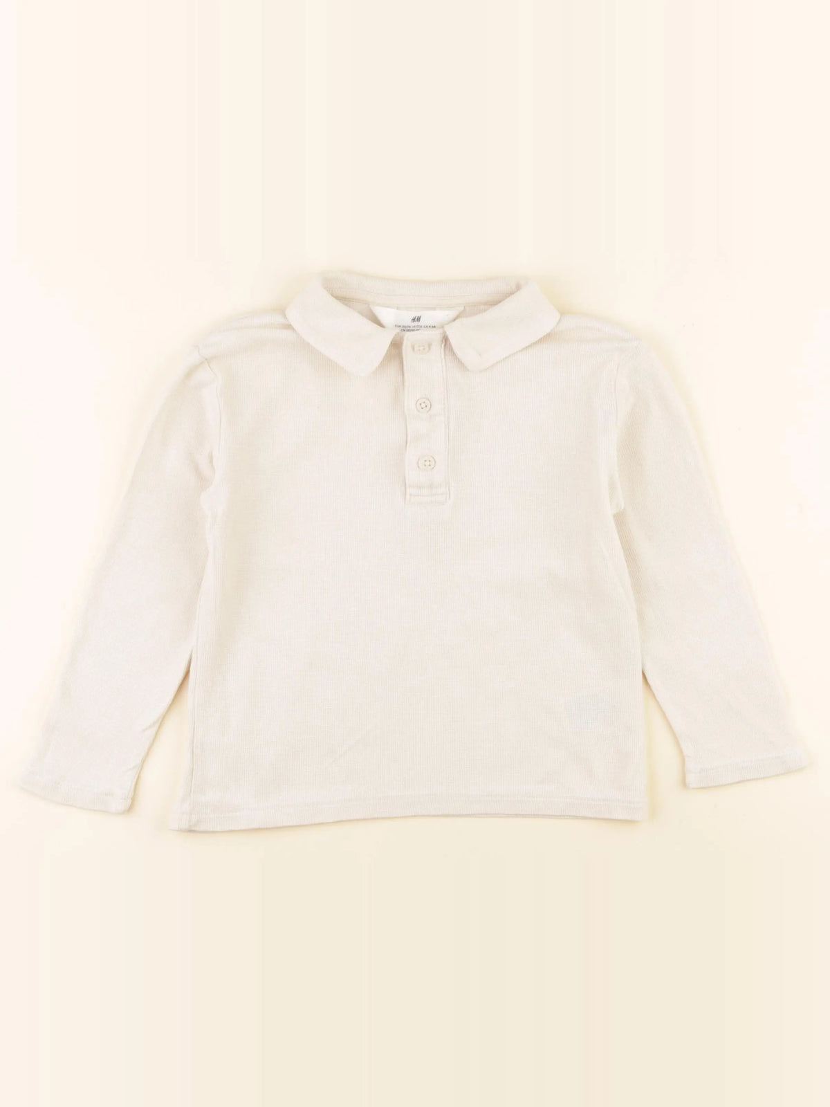 H&M - tee-shirt beige - 4/6 ans
