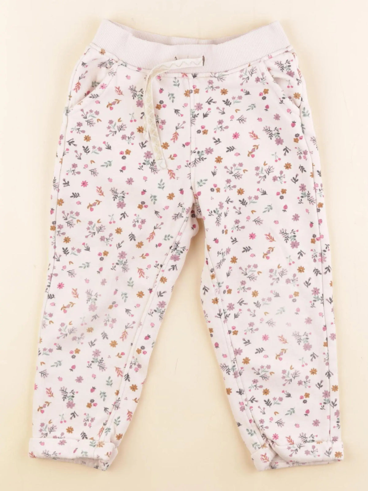 Tape à l'oeil - jogging beige, rose - 3 ans