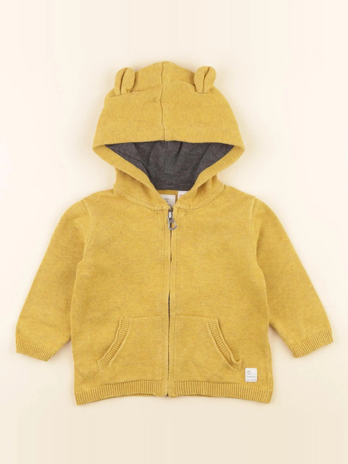 Zara - gilet jaune - 6/9 mois