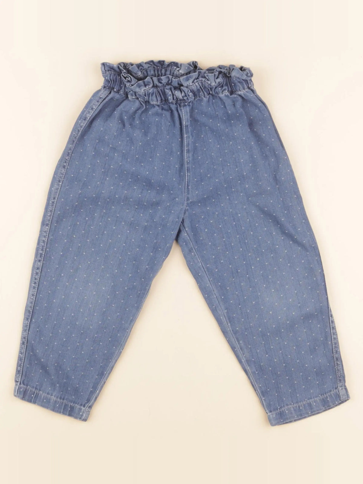 Petit Bateau - pantalon bleu - 24 mois