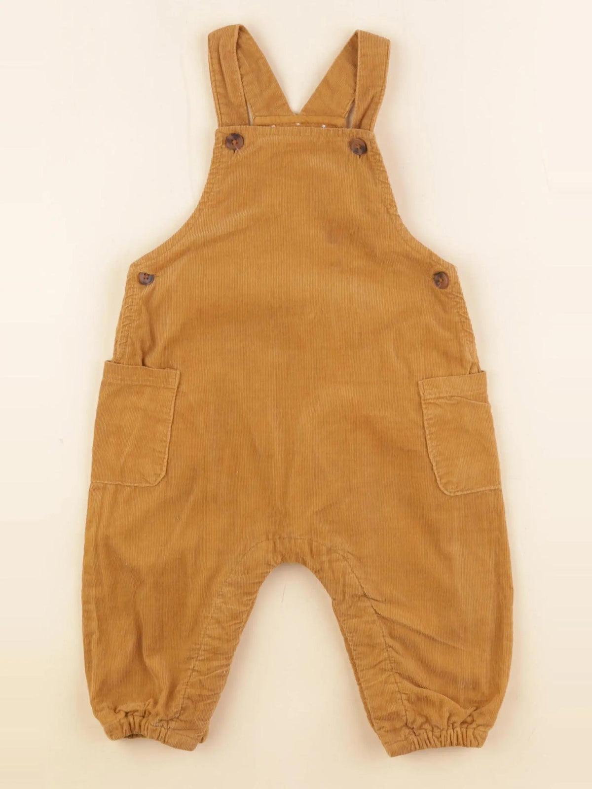 Boutchou - salopette doublé marron - 6 mois