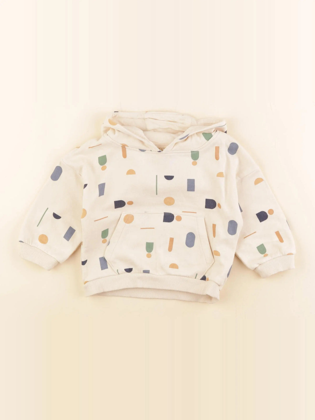 Vertbaudet - sweat beige - 12 mois