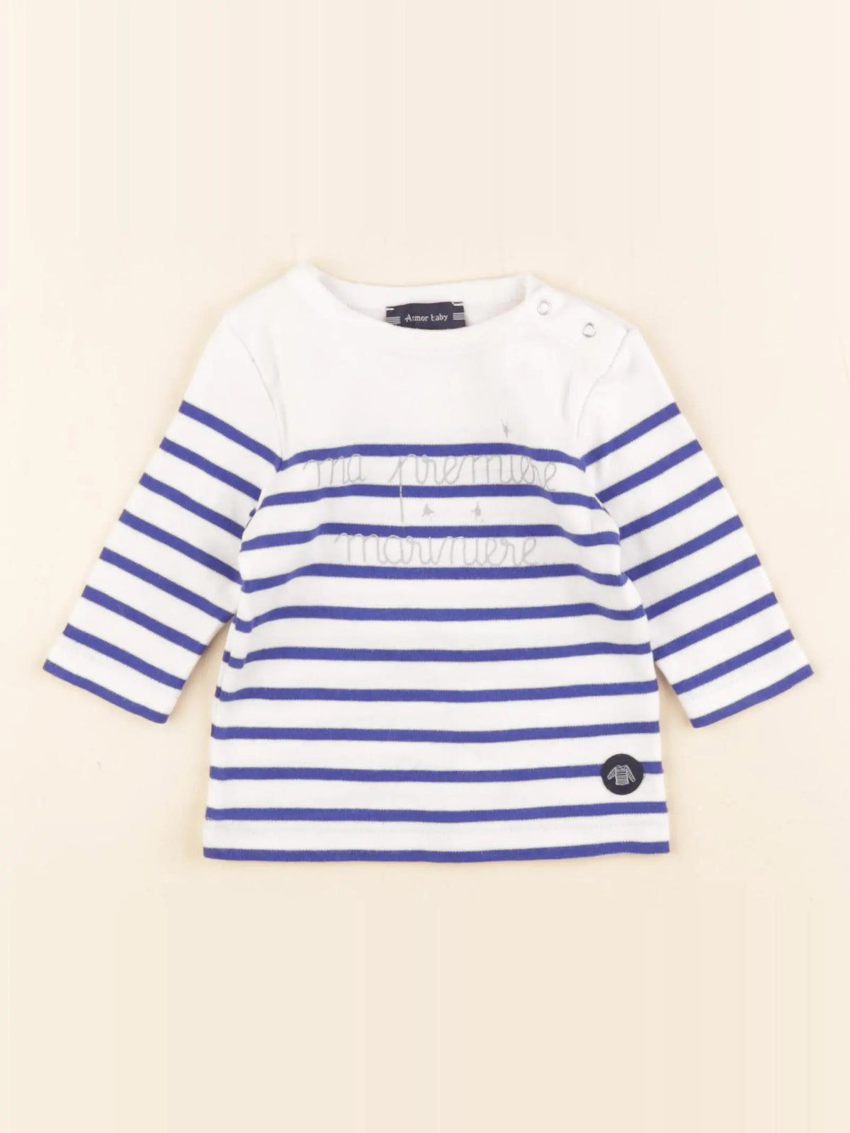 Armor Lux - tee-shirt bleu - 3 mois