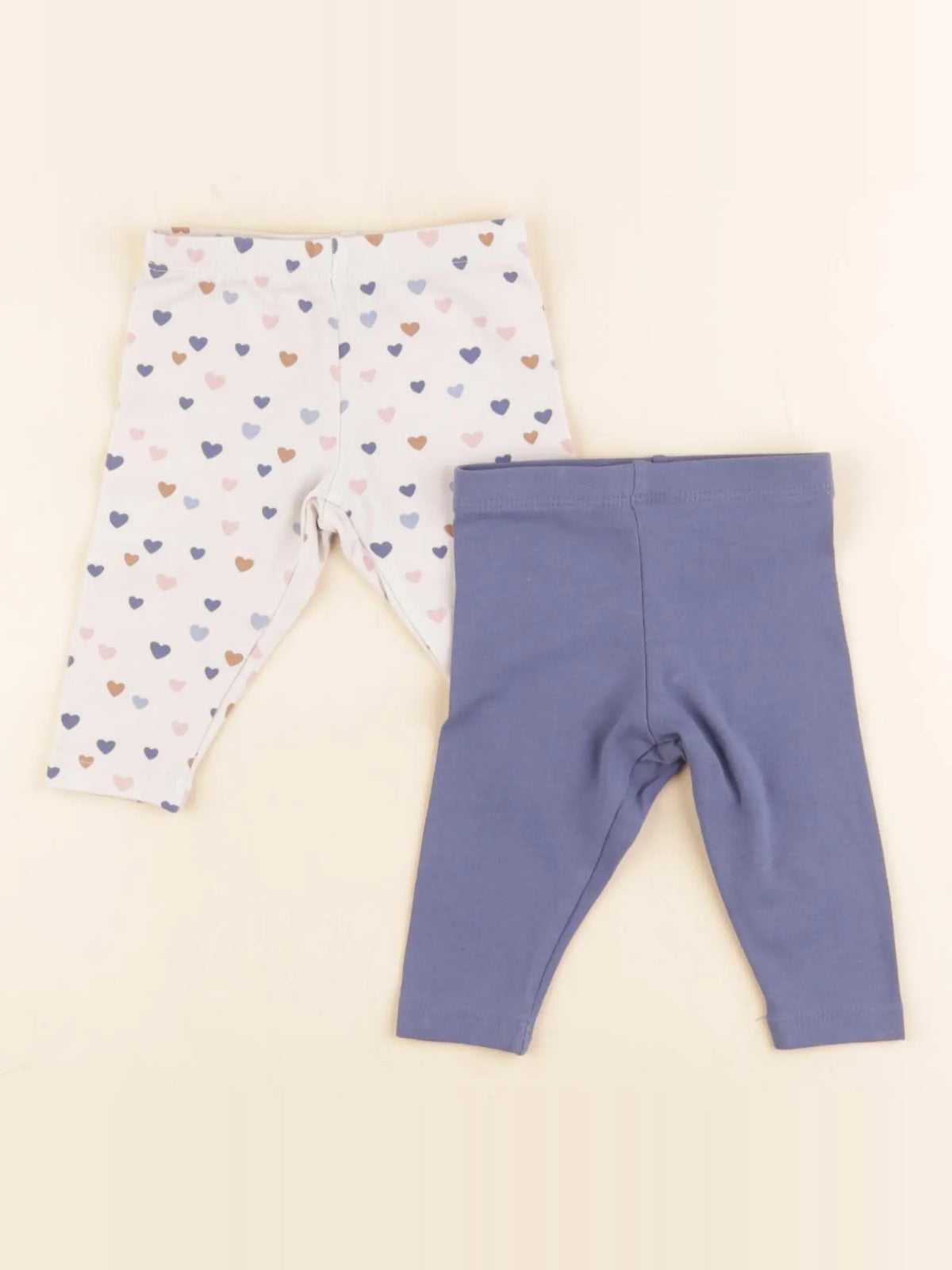 Tape à l'oeil - lot de 2 leggings bleu, multicolore - 3 mois