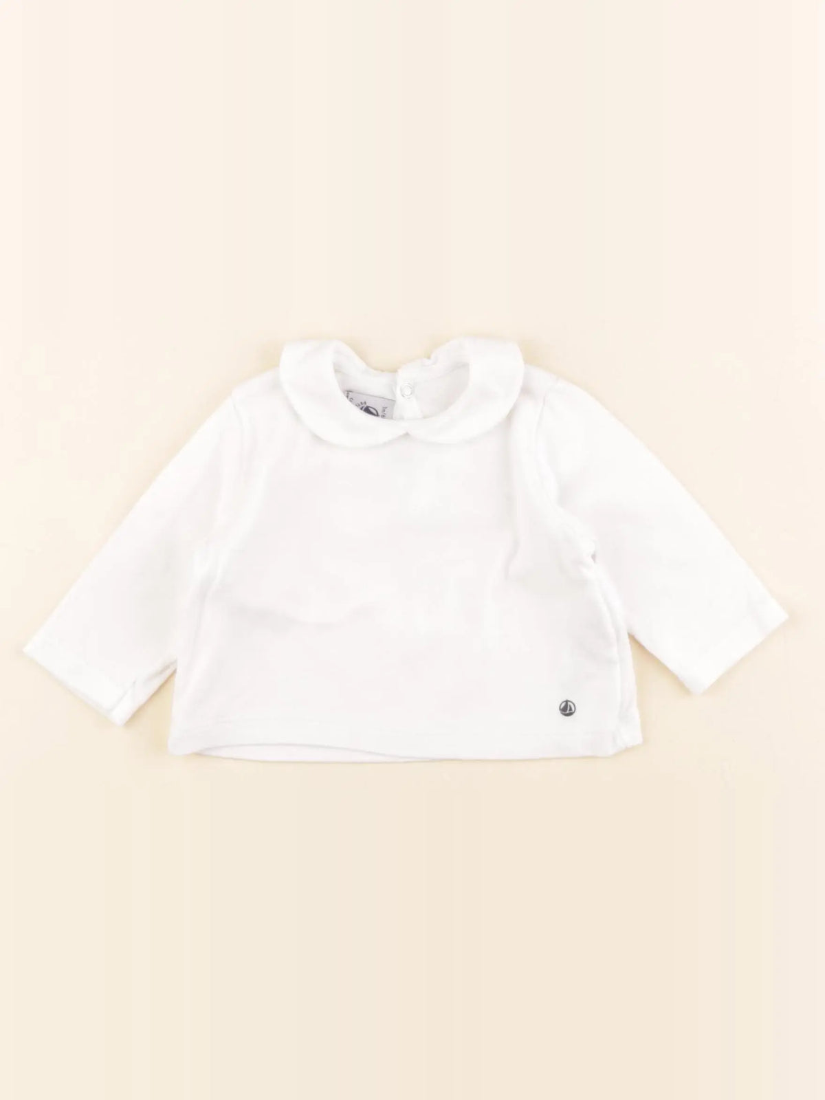 Petit Bateau - tee-shirt blanc - 3 mois