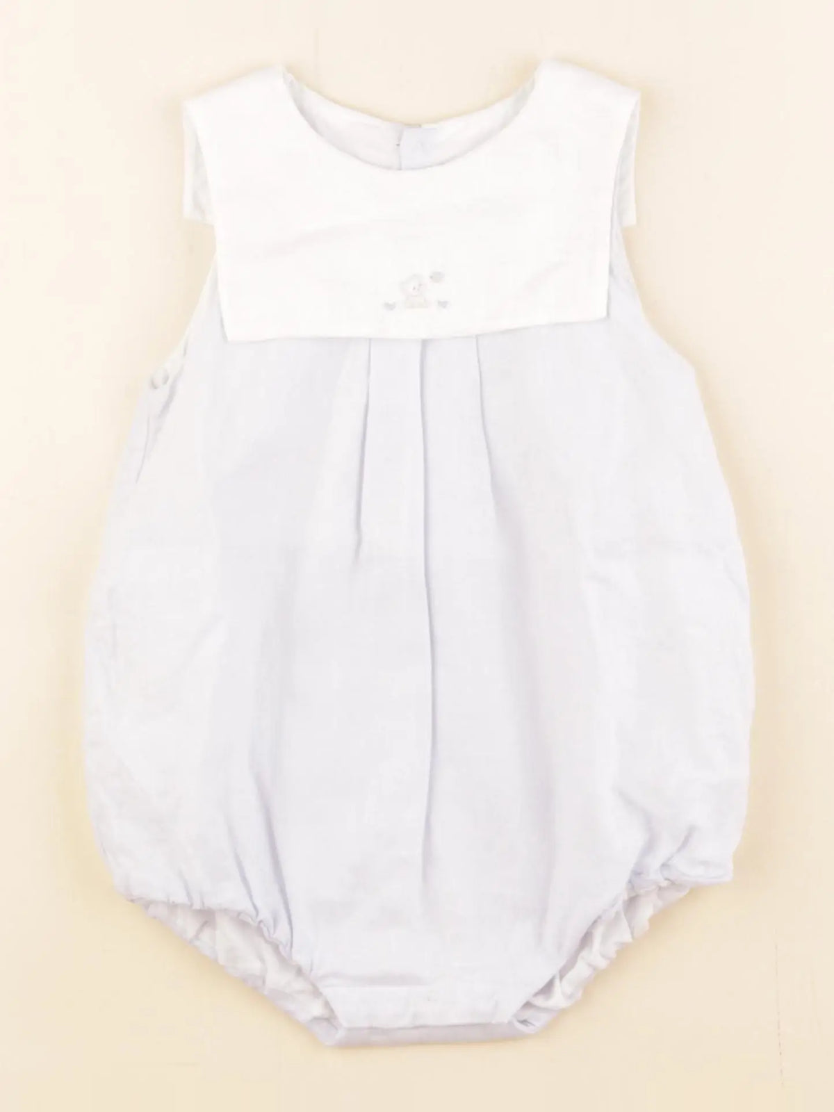 Jacadi - combinaison bleu, blanc - 18 mois