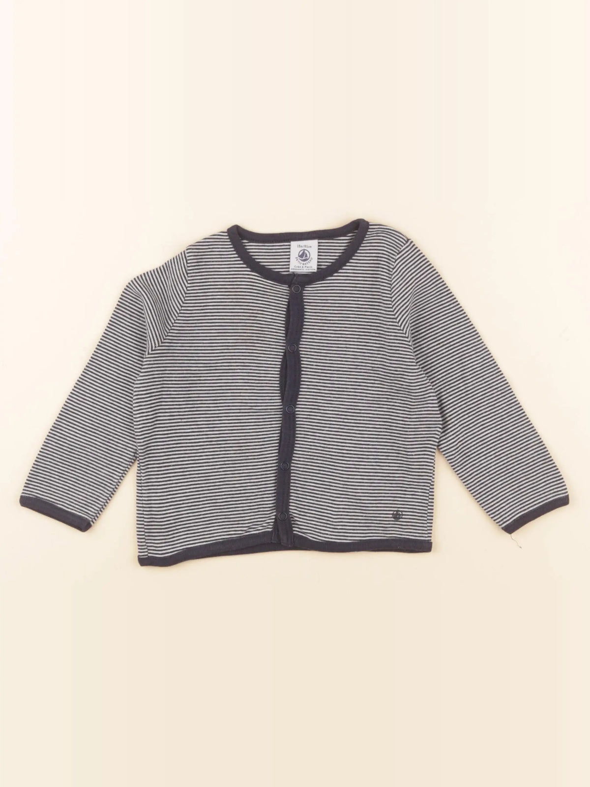 Petit Bateau - tee-shirt bleu - 18 mois