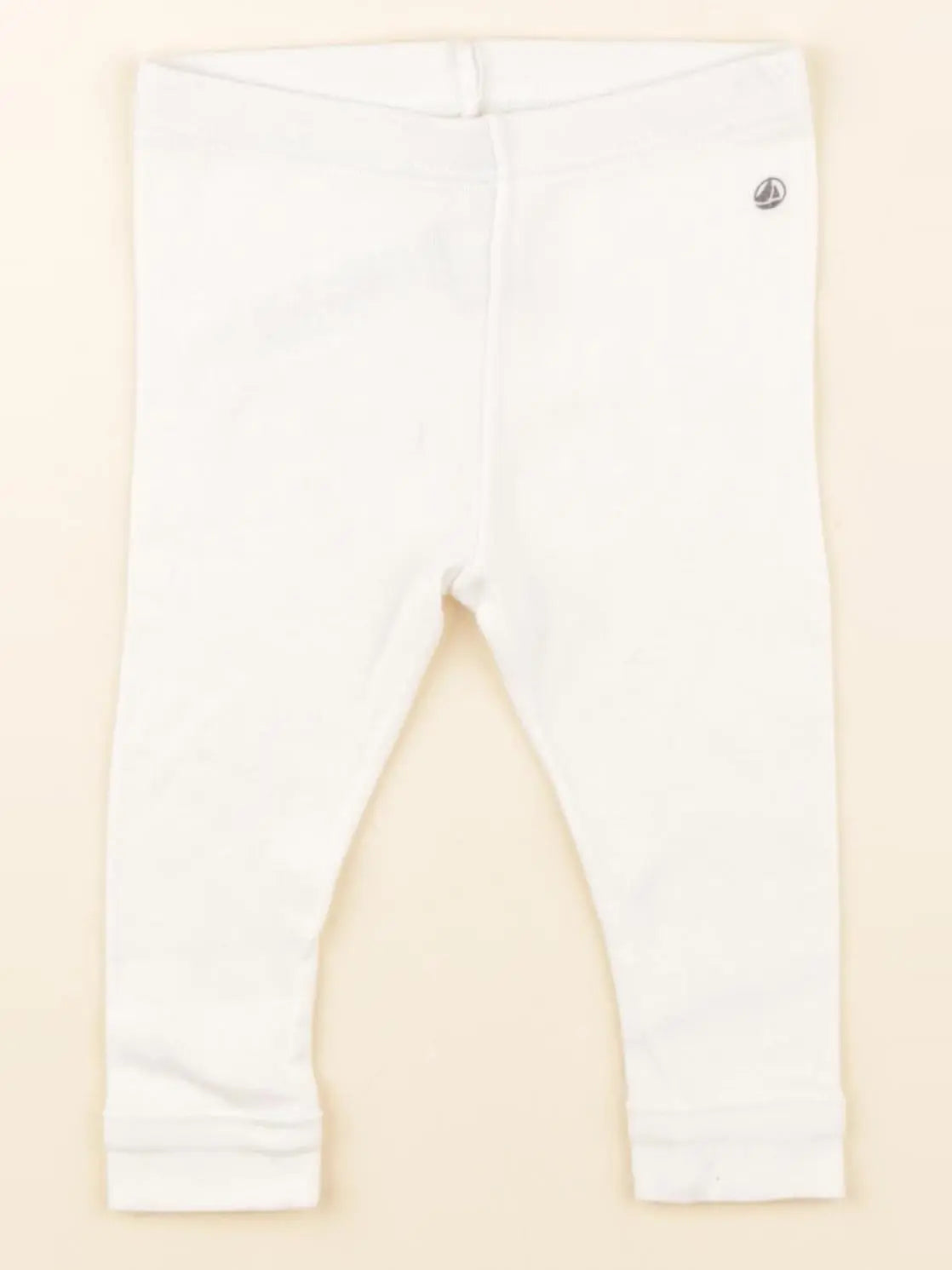 Petit Bateau - legging blanc - 6 mois