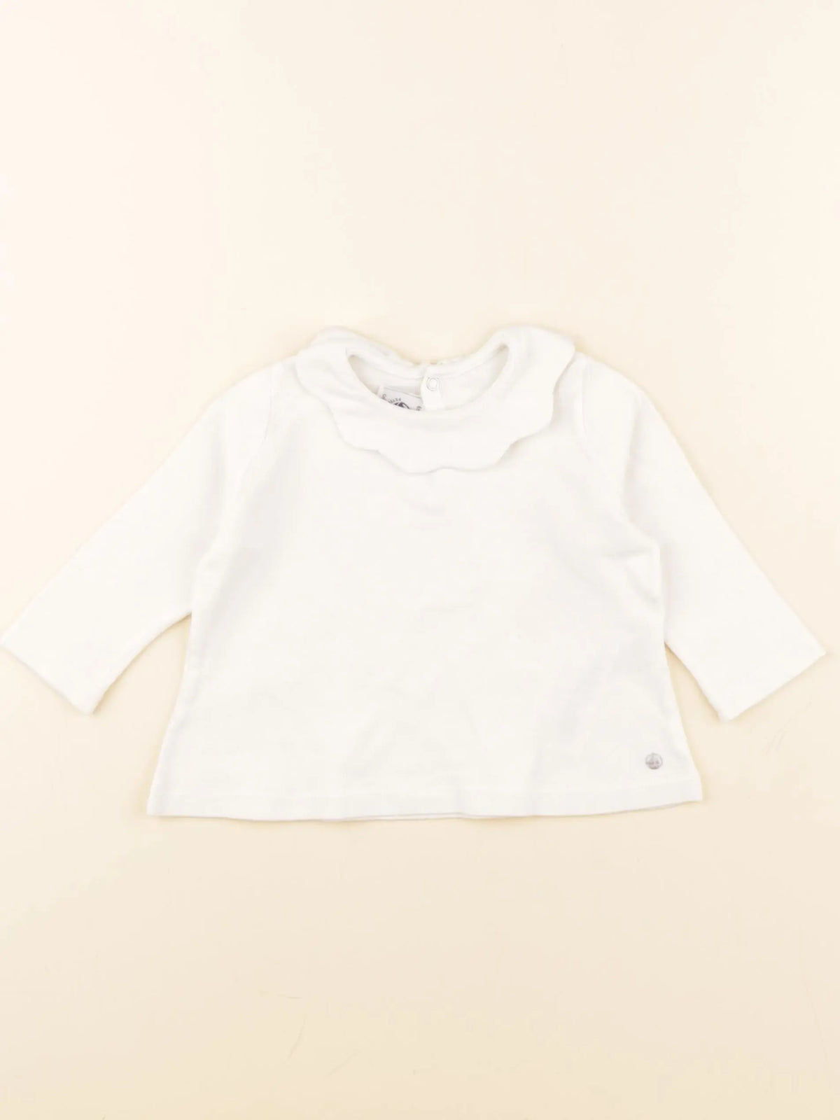 Petit Bateau - tee-shirt blanc - 6 mois