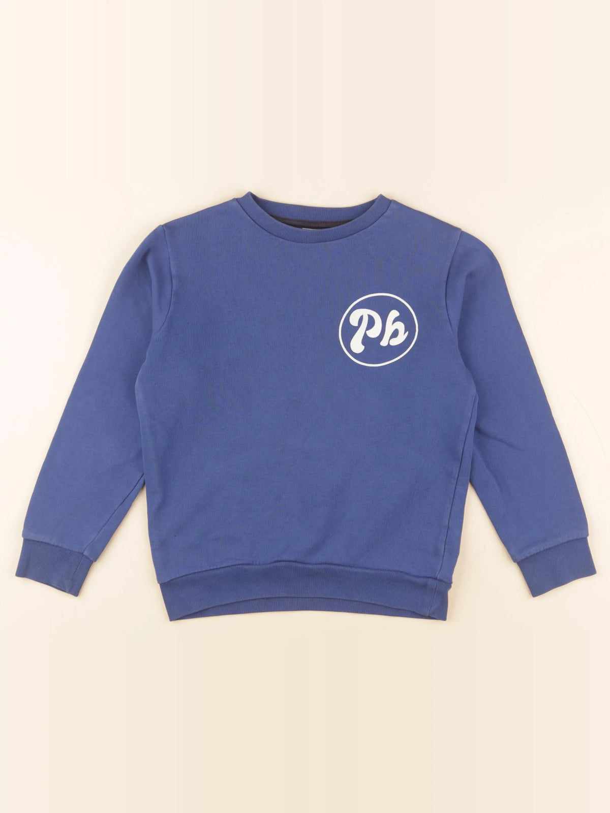 Petit Bateau - sweat bleu - 10 ans