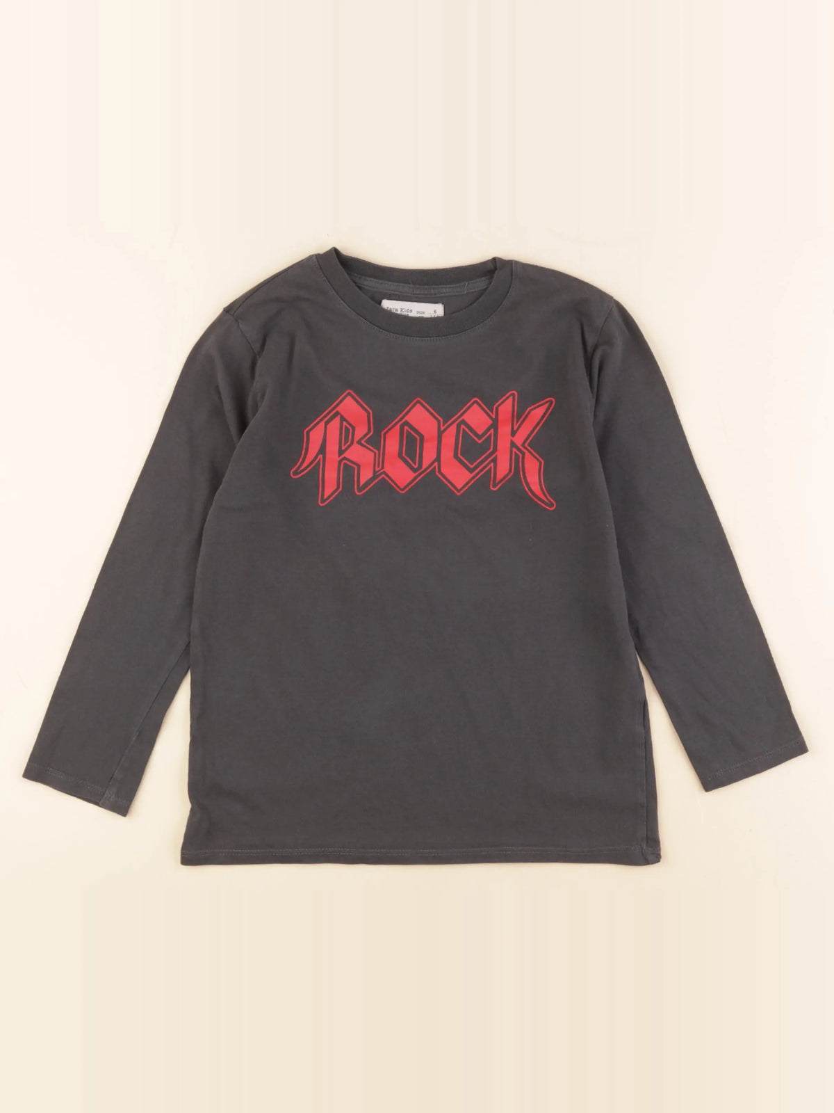 Zara - tee-shirt gris - 6 ans