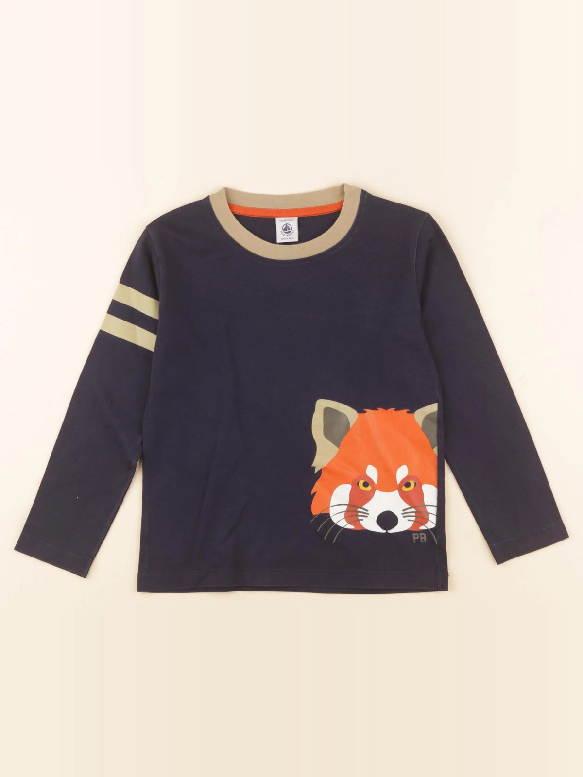 Petit Bateau - tee-shirt bleu - 6 ans