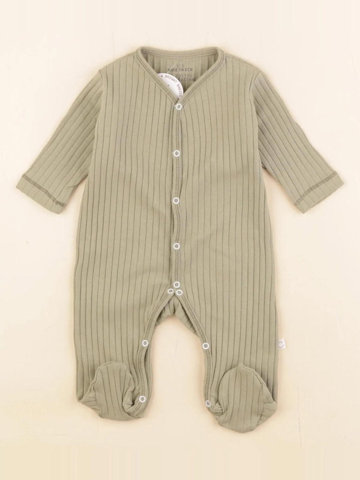 More than babies - pyjama coton vert - 1/3 mois