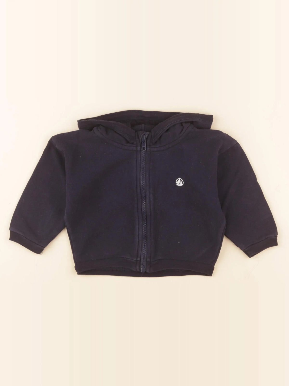 Petit Bateau - sweat bleu - 18 mois