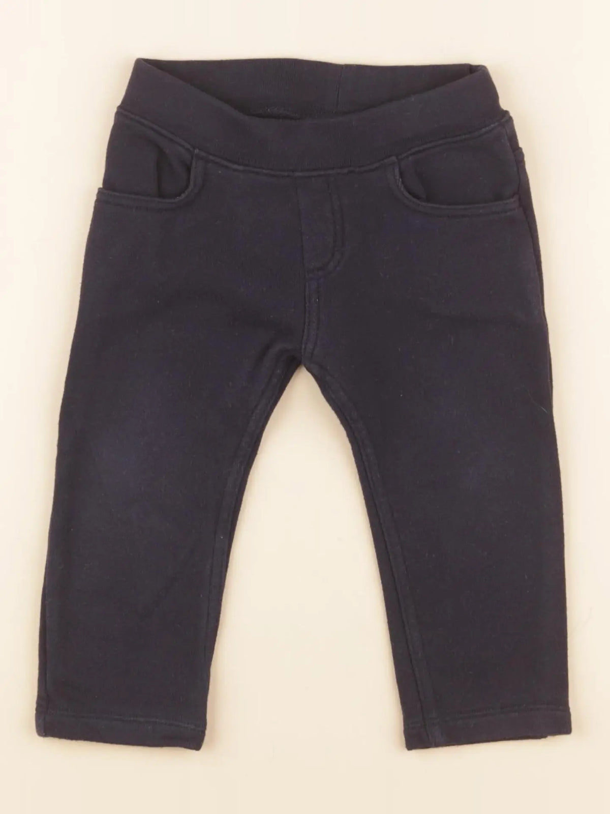 Petit Bateau - jogging bleu - 12 mois