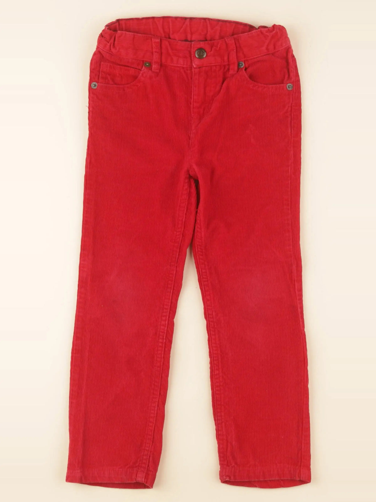 Petit Bateau - pantalon rouge - 5 ans