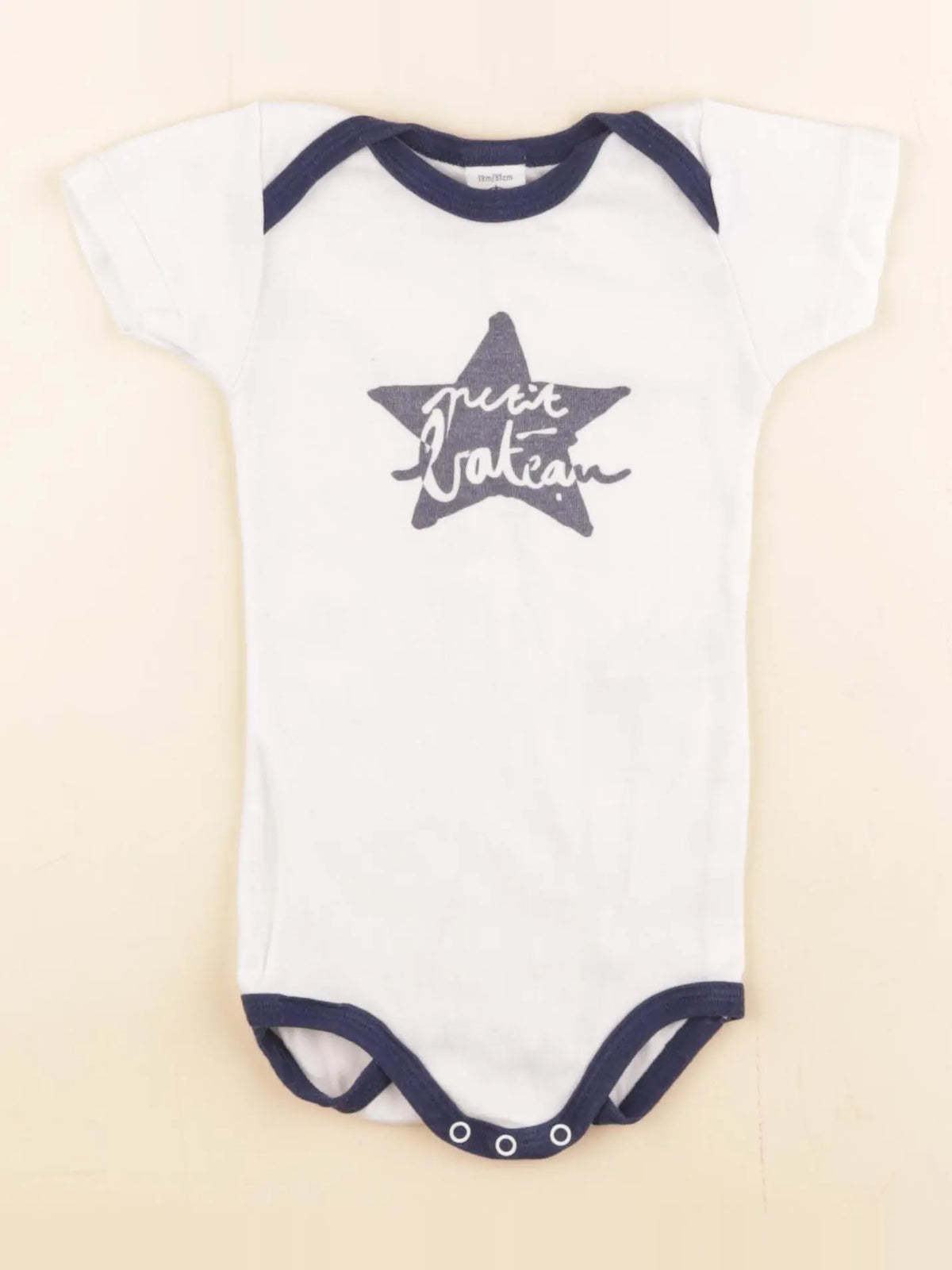 Petit Bateau - body blanc - 18 mois