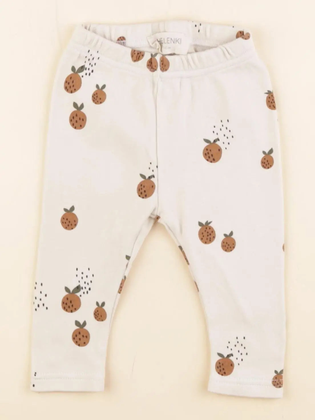 Hejlenki - legging beige, marron - 3/6 mois