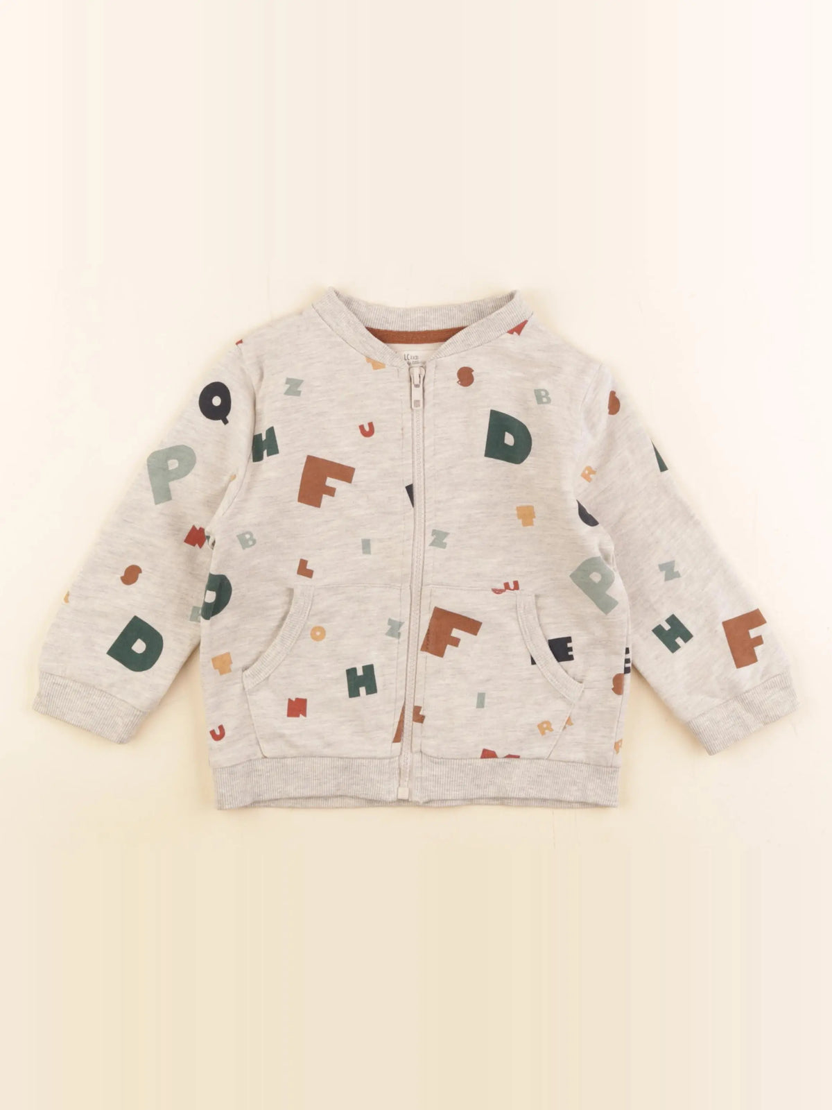 Little Cigogne - sweat marron - 2 ans