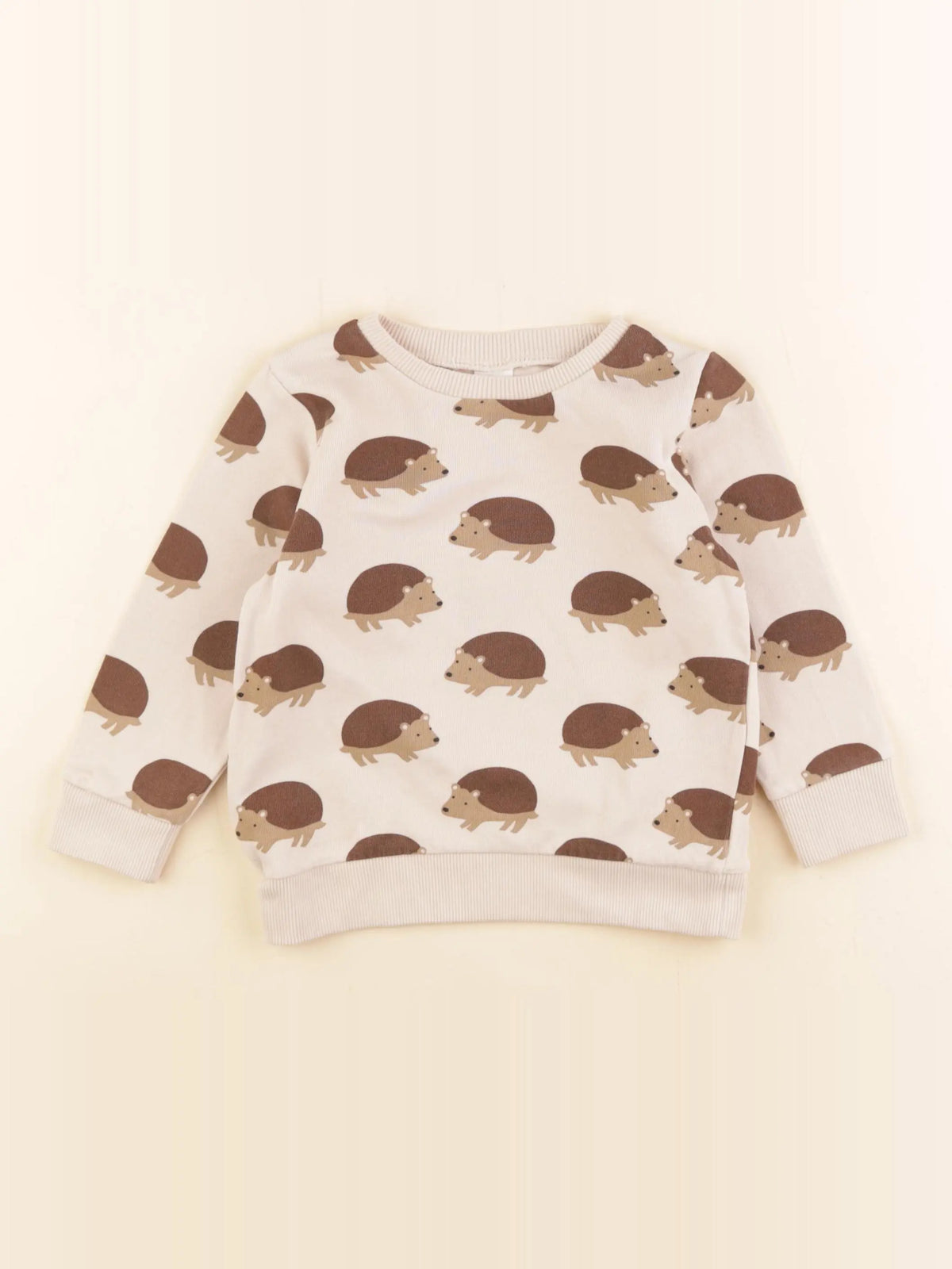 H&M - sweat marron - 18/24 mois