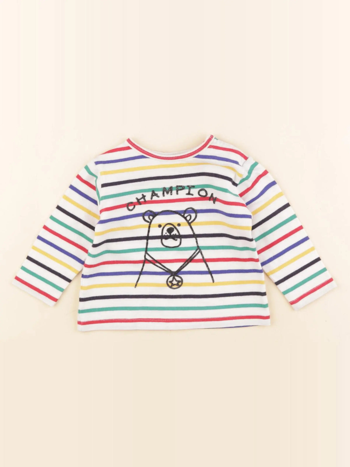 Boutchou - tee-shirt multicolore - 6 mois