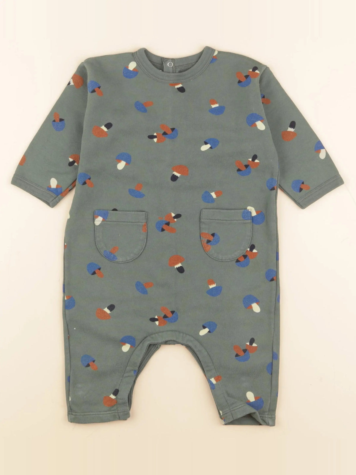 Petit Bateau - combinaison vert - 12 mois