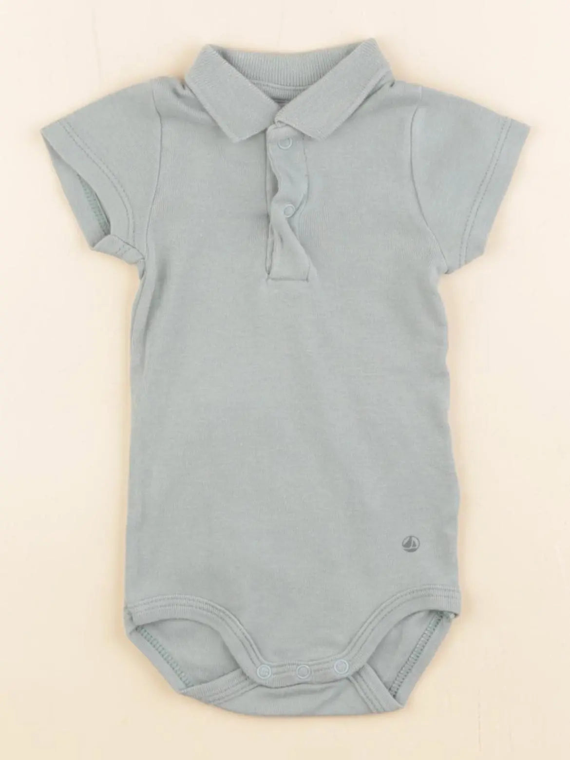 Petit Bateau - body à col vert - 3 mois