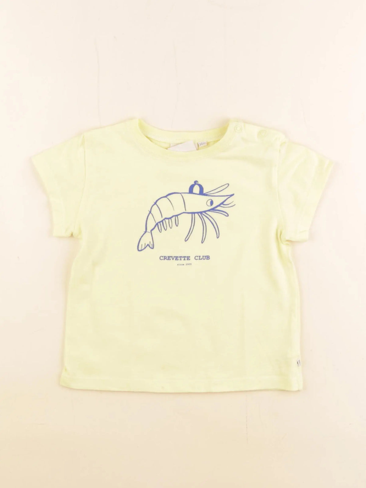 Arsène et les pipelettes - tee-shirt jaune - 3 ans