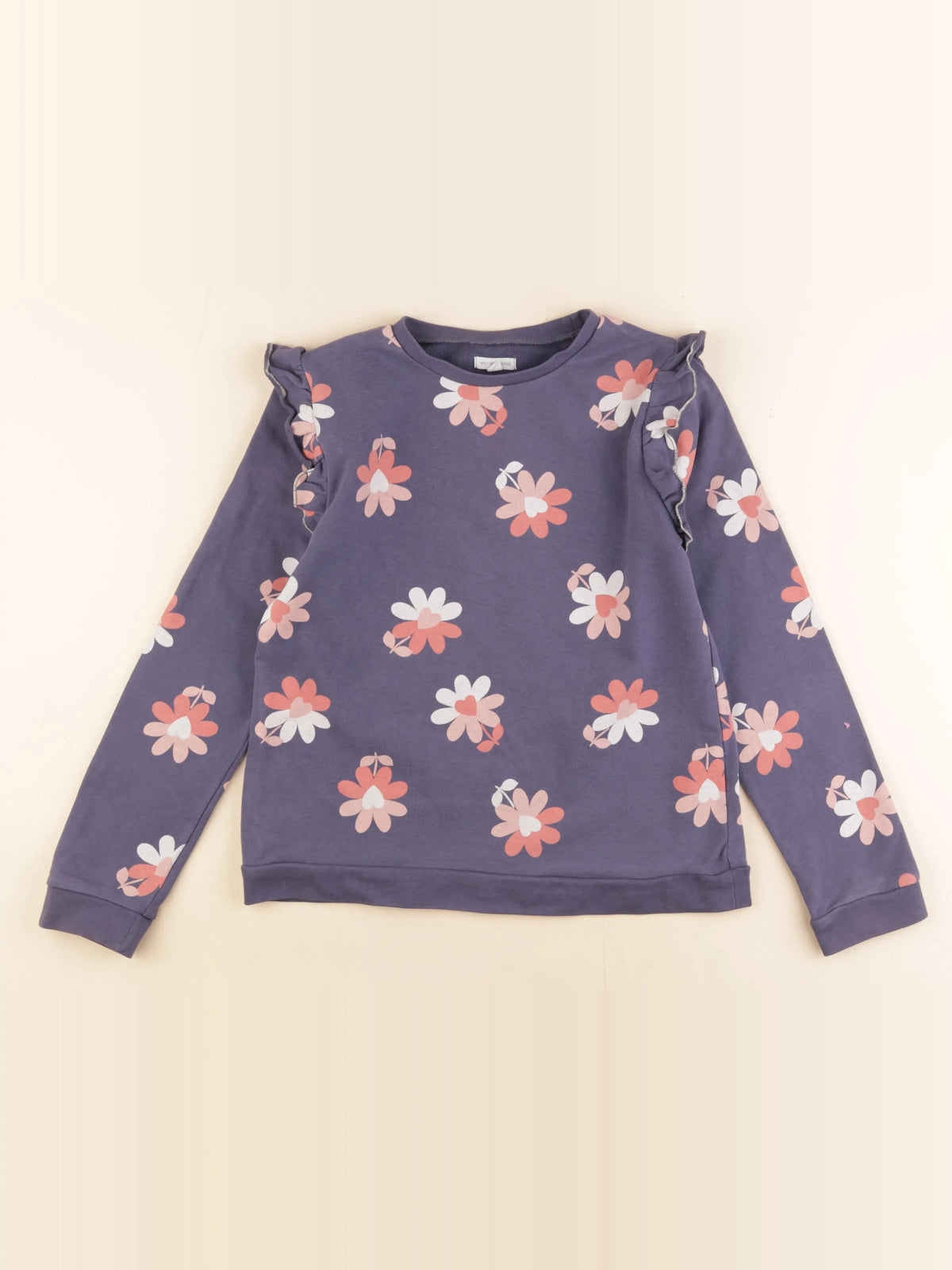 Vertbaudet - sweat violet - 12 ans