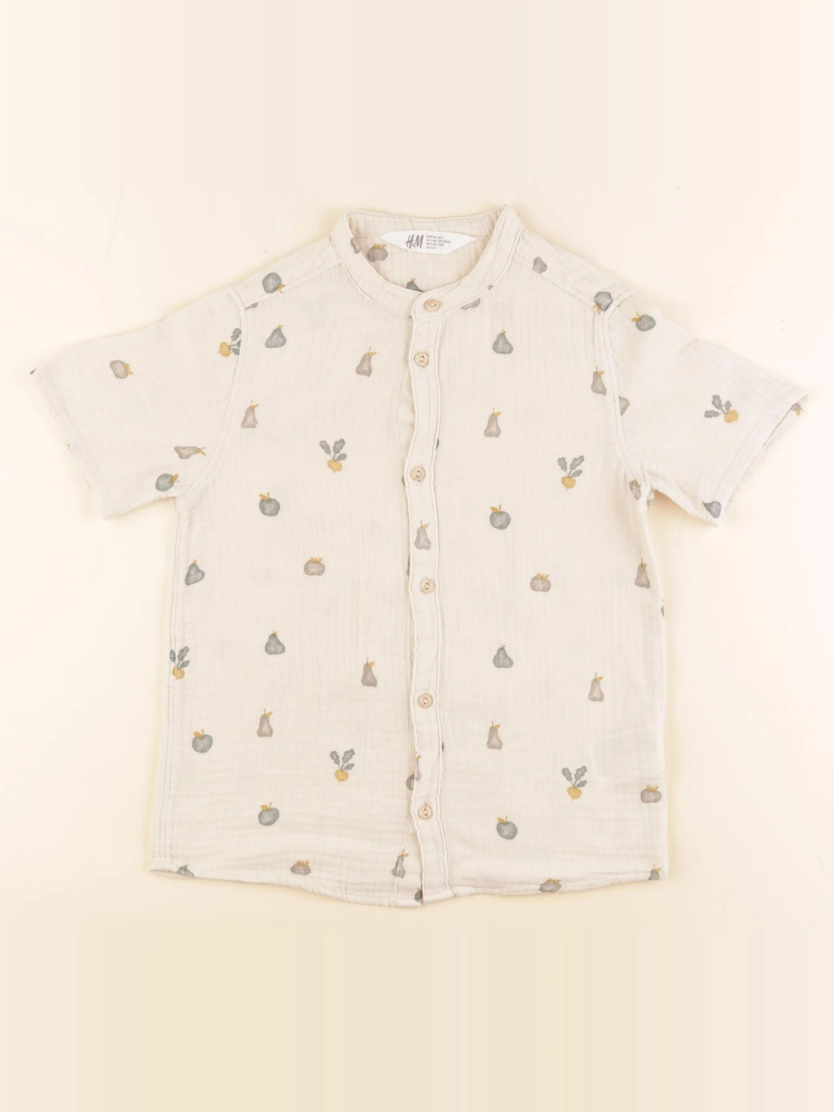 H&M - chemise beige - 5/6 ans