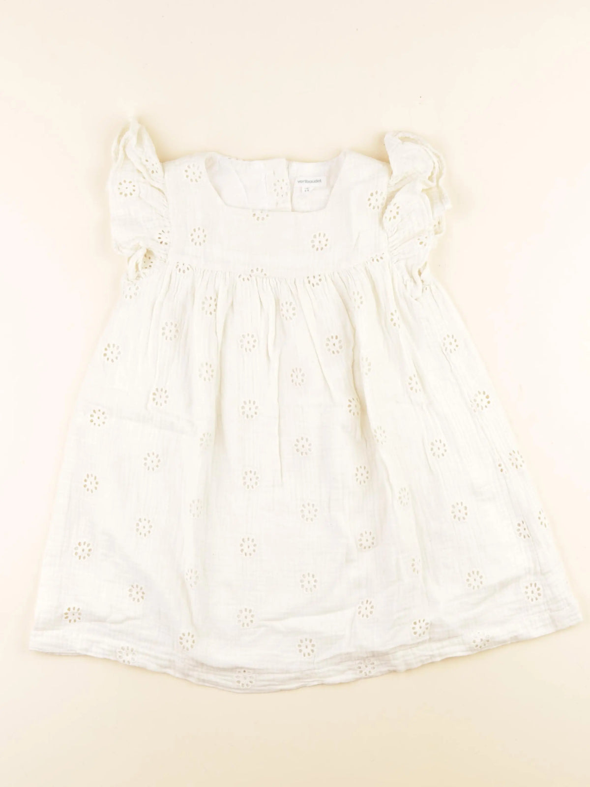 Vertbaudet - robe beige - 6 ans